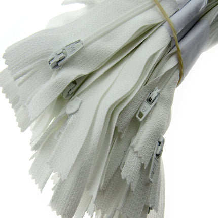 10 Pack Value Nylon Closed End Trebla Zips 3mm Dark Neutrals Bulk Fasteners