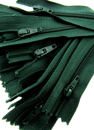 5 Pack Nylon Closed End Trebla Zips 3mm Dark Neutrals Cushion Fasteners - ThreadandTrimmings
