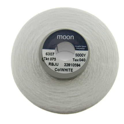 Moon Spun Polyester Thread 75s Heavy Duty Sewing Thread 5000 Yd Cone