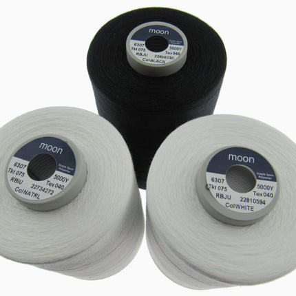 Moon Spun Polyester Thread 75s Heavy Duty Sewing Thread 5000 Yd Cone