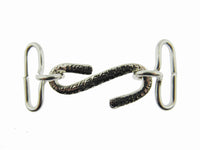 Snake Belt Buckles - Silver Colour "S" Shape - 25mm Insert for Elastic