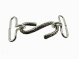 Snake Belt Buckles - Silver Colour "S" Shape - 25mm Insert for Elastic