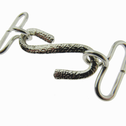 Snake Belt Buckles - Silver Colour "S" Shape - 25mm Insert for Elastic - ThreadandTrimmings