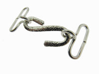 Snake Belt Buckles - Silver Colour "S" Shape - 25mm Insert for Elastic