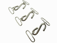 Snake Belt Buckles - Silver Colour "S" Shape - 25mm Insert for Elastic