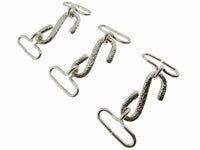 Snake Belt Buckles - Silver Colour "S" Shape - 25mm Insert for Elastic