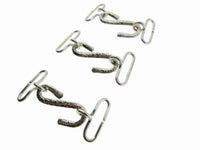 Snake Belt Buckles - Silver Colour "S" Shape - 25mm Insert for Elastic
