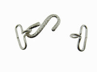 Silver snake buckle on a white background
