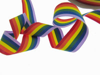 Rainbow Ribbon for Gay Pride Celebrations & Festivals 15mm LGBTQ