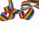 Rainbow Ribbon for Gay Pride Celebrations & Festivals 15mm LGBTQ