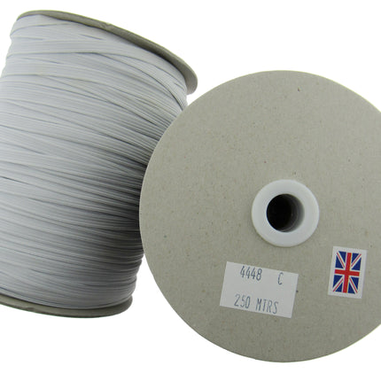 Flat Cord Elastic 3mm to 12mm Black and White 5m 10m 25m