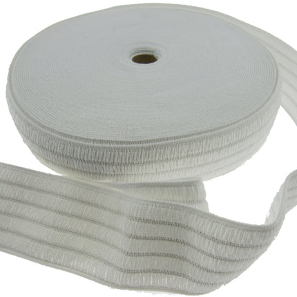 Soft Comfortable Waspie Waistband Elastic for Nurses Belts or Pyjamas 50mm Wide - ThreadandTrimmings