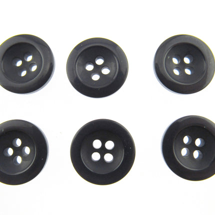 Round Trouser Buttons with Four Holes 18mm (11/16") 7 Colours Available P102 - ThreadandTrimmings