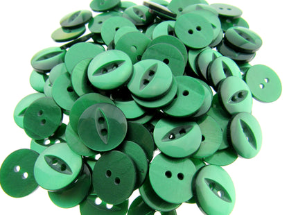 Round Fisheye Buttons Polyester 2-Hole Knitwear Sewing Craft Value Pack CFISH - ThreadandTrimmings