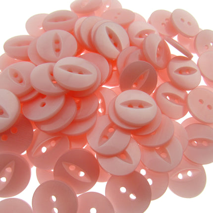 Round Fisheye Buttons Polyester 2-Hole Knitwear Sewing Craft Value Pack CFISH