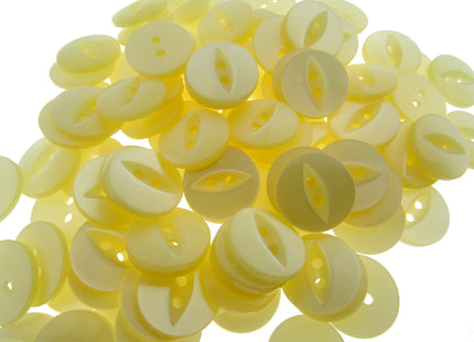 Round Fisheye Buttons Polyester 2-Hole Knitwear Sewing Craft Value Pack CFISH - ThreadandTrimmings