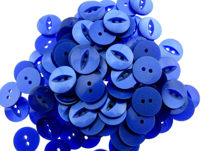 Round Fisheye Buttons Polyester 2-Hole Knitwear Sewing Craft Value Pack CFISH - ThreadandTrimmings