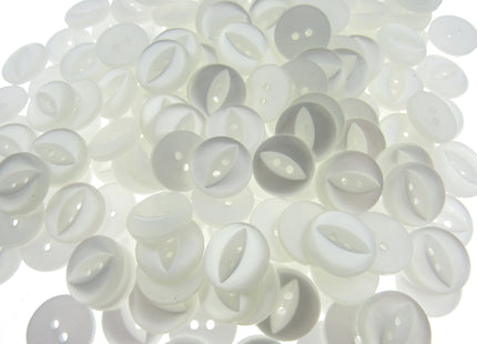 Round Fisheye Buttons Polyester 2-Hole Knitwear Sewing Craft Value Pack CFISH - ThreadandTrimmings
