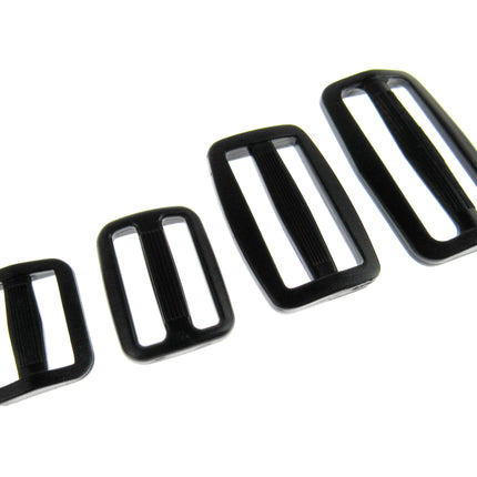 Delrin Webbing Sliders 3 Bar Tri Glide - Strong Plastic & Tough - 4 Sizes - ThreadandTrimmings