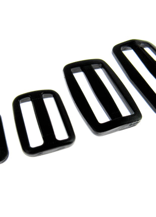 Delrin Webbing Sliders 3 Bar Tri Glide - Strong Plastic & Tough - 4 Sizes - ThreadandTrimmings