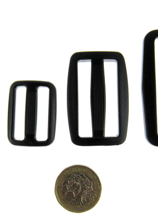 Delrin Webbing Sliders 3 Bar Tri Glide - Strong Plastic & Tough - 4 Sizes - ThreadandTrimmings