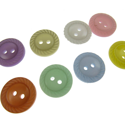 Set of colorful buttons on a white background