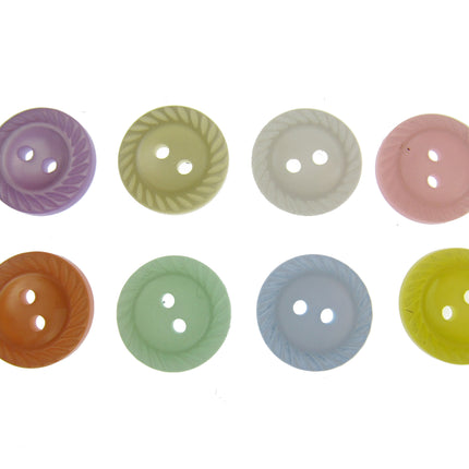 Baby Buttons Milled Edge Round Sewing Craft Fasteners For Knitting Wear Pack - ThreadandTrimmings