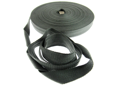 Soft Cotton Rich Webbing With Herringbone Weave -25mm Apron Tape For Bag Making - ThreadandTrimmings