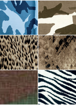 Iron-on Mending Repair Patch Fabric by Marbet - Snake Leopard Zebra -40cm x 15cm - ThreadandTrimmings