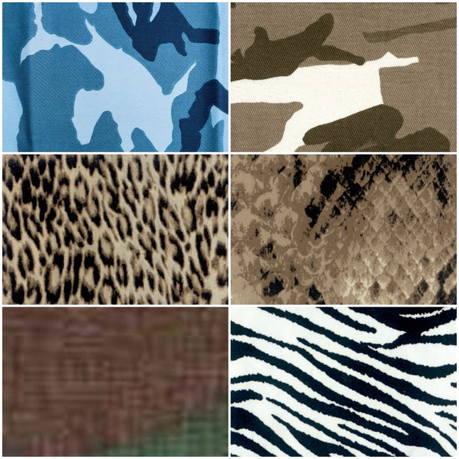 Iron-on Mending Repair Patch Fabric by Marbet - Snake Leopard Zebra -40cm x 15cm - ThreadandTrimmings