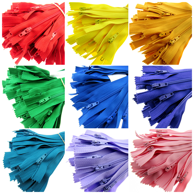 Nylon Closed End Trebla Zips 3mm Teeth Dress Skirt Cushion Fasteners 5 Pack