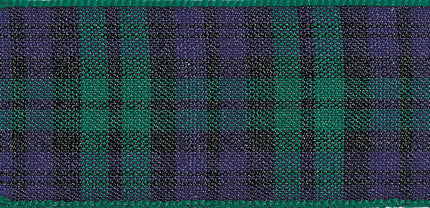 Berisfords Tartan Ribbon 10mm Scottish Woven Polyester Per Metre