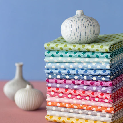 Tilda Medium Dots Cotton Fat Quarter Bundle 15 Pieces 50x55cm Quilting Fabric