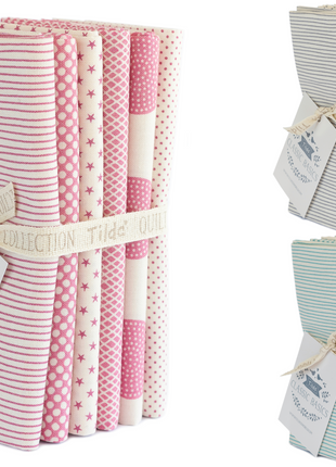 Tilda Classic Basics 6 x Fat Quarters 50cm x 55cm 100% Premium Quality