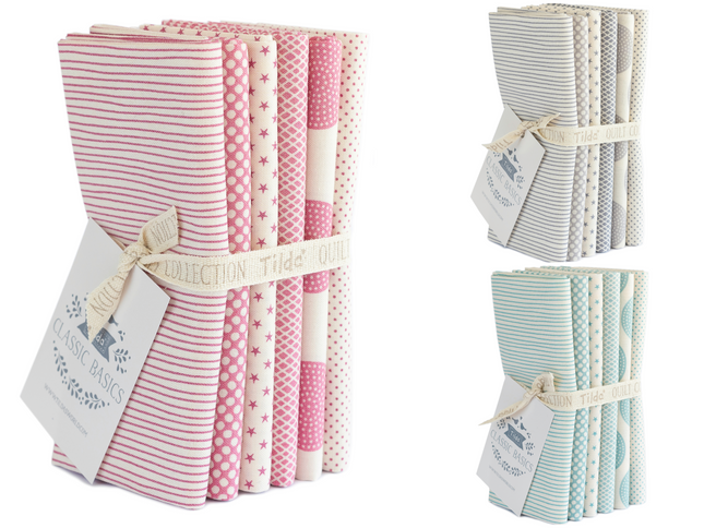 Tilda Classic Basics 6 x Fat Quarters 50cm x 55cm 100% Premium Quality