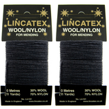 Mending Darning Repair Wool & Yarn by Lincatex - Price is for 2 x 10 Meter Cards