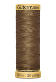 Gutermann Natural Cotton Thread 80 Cols 100m 100% Mercerised Cotton