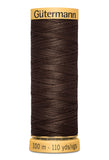 Gutermann Natural Cotton Thread 80 Cols 100m 100% Mercerised Cotton