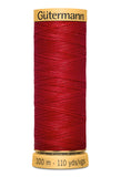 Gutermann Natural Cotton Thread 80 Cols 100m 100% Mercerised Cotton