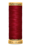 Gutermann Natural Cotton Thread 80 Cols 100m 100% Mercerised Cotton