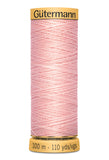 Gutermann Natural Cotton Thread 80 Cols 100m 100% Mercerised Cotton