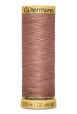 Gutermann Natural Cotton Thread 80 Cols 100m 100% Mercerised Cotton