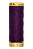 Gutermann Natural Cotton Thread 80 Cols 100m 100% Mercerised Cotton