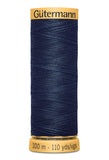 Gutermann Natural Cotton Thread 80 Cols 100m 100% Mercerised Cotton