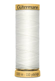 Gutermann Natural Cotton Thread 80 Cols 100m 100% Mercerised Cotton