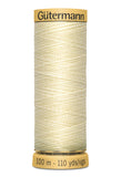 Gutermann Natural Cotton Thread 80 Cols 100m 100% Mercerised Cotton