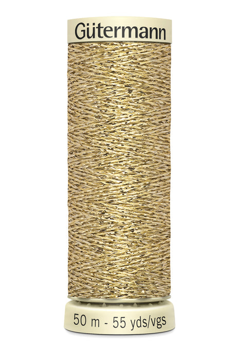 Gutermann Metallic Effect Sewing Thread 50m Reels Lurex Thread 12 Colours - ThreadandTrimmings