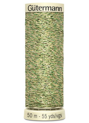Gutermann Metallic Effect Sewing Thread 50m Reels Lurex Thread 12 Colours - ThreadandTrimmings