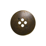 Designer Metal Buttons with 4 Holes 4 Colours 3 Sizes Ring Edge Premium Quality - ThreadandTrimmings