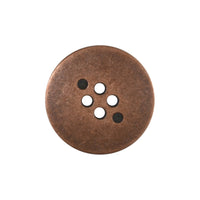 Designer Metal Buttons with 4 Holes 4 Colours 3 Sizes Ring Edge Premium Quality - ThreadandTrimmings